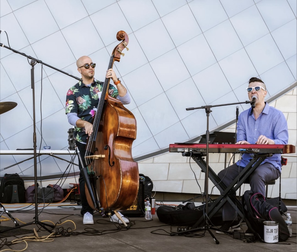 Oz Entertainment performing at a corporate event in Lenexa